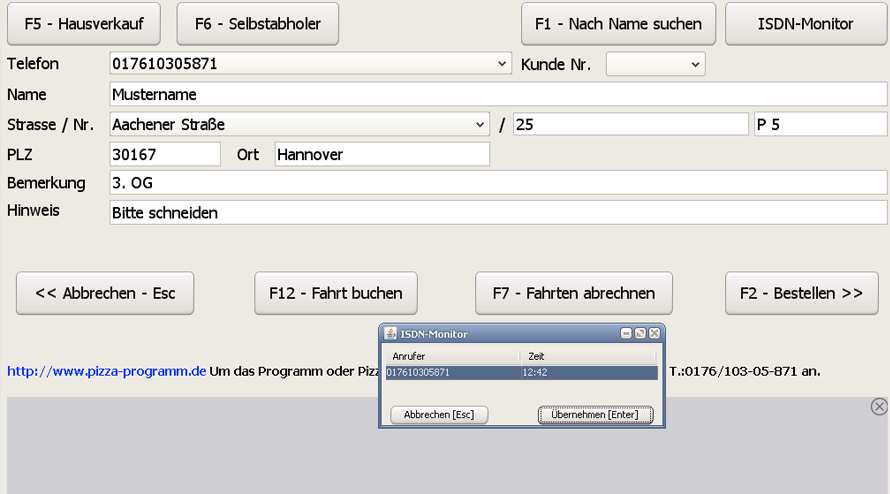 PizzaPro ISDN Monitor